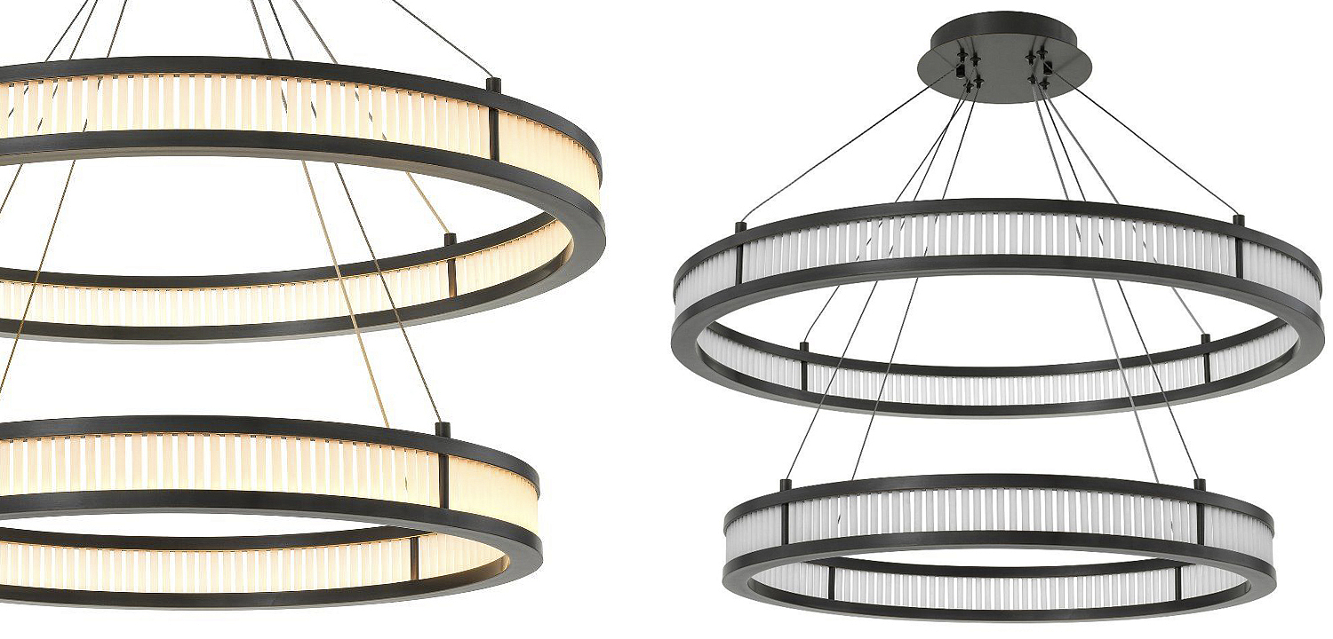 Люстра Eichholtz Chandelier Damien Double Bronze Люстра Eichholtz Chandelier Damien Double Bronze - Loft-Concept в Екатеринбурге