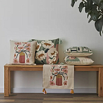 Подушка с цветочным принтом Blooming Elegance Rose варинант исполнения - 5 | Loft Concept в Екатеринбурге