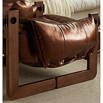 Кресло-диван кожаное на деревянном каркасе Medieval Furniture варинант исполнения - 6 | Loft Concept в Екатеринбурге