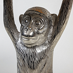 Столик с подстольем в виде обезьянки Bombay Nickel варинант исполнения - 4 | Loft Concept в Екатеринбурге