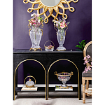 Ваза прозрачная с бронзовыми ручками в виде ангелов Eden Garden варинант исполнения - 6 | Loft Concept в Екатеринбурге