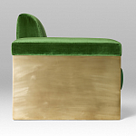 Эксклюзивный Диван в стиле Арт-деко Phoenix с элегантными латунными элементами  варинант исполнения - 2 | Loft Concept в Екатеринбурге