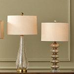 Настольная лампа с фактурным стеклянным корпусом Glamorous Pommel варинант исполнения - 4 | Loft Concept в Екатеринбурге