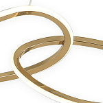 Люстра подвесная с 4-мя асимметричными кольцами золотого цвета Ring Horizontal варинант исполнения - 2 | Loft Concept в Екатеринбурге