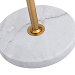 Торшер с мраморным столиком и золотым плафоном Ezio Floor Lamp варинант исполнения - 4 | Loft Concept в Екатеринбурге