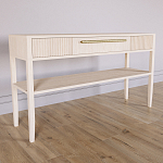 Дизайнерская Консоль с полкой и ящиком Primo Светлый дуб варинант исполнения - 2 | Loft Concept в Екатеринбурге