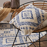 Чехол на подушку с узором в этно-стиле Blue Ikat варинант исполнения - 5 | Loft Concept в Екатеринбурге