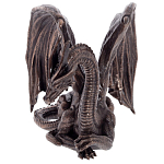 Декоративная статуэтка Дракон Dark Bronze Winged Dragon Statuette варинант исполнения - 2 | Loft Concept в Екатеринбурге