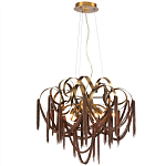 Люстра подвесная с переплетенными металлическими лентами и цепочками Atlantis Chain варинант исполнения - 2 | Loft Concept в Екатеринбурге