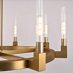 Люстра CANELLE Round Chandelier 8 Modern Brass варинант исполнения - 1 | Loft Concept в Екатеринбурге