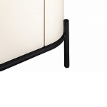 ТВ-тумба белая с чёрной столешницей с 2-мя дверками и ящиком San Marco варинант исполнения - 6 | Loft Concept в Екатеринбурге