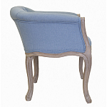 Кресло низкое в стиле прованс Louis French Armchair light blue flax варинант исполнения - 1 | Loft Concept в Екатеринбурге