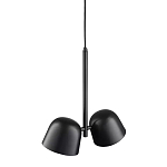 Подвесной светильник черный с 2-мя плафонами Pendant lamp Black варинант исполнения - 3 | Loft Concept в Екатеринбурге