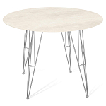 Стол обеденный с круглой столешницей из керамики на четырех ножках Sand Ceramics варинант исполнения - 1 | Loft Concept в Екатеринбурге