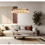 Люстра круглая с сферическими плафонами из натурального камня Phased Spheres варинант исполнения - 4 | Loft Concept в Екатеринбурге