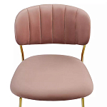 Стул Singer Chair без подлокотников Розовый Велюр варинант исполнения - 5 | Loft Concept в Екатеринбурге