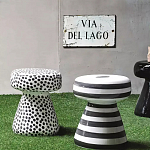 Дизайнерский журнальный стол белый в чёрный горох Gefan варинант исполнения - 2 | Loft Concept в Екатеринбурге