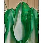 Люстра из стеклянных зеленых лепестков Petalled Illuminator варинант исполнения - 7 | Loft Concept в Екатеринбурге