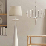 Торшер белый с фигурным каркасом Bleached Element варинант исполнения - 3 | Loft Concept в Екатеринбурге