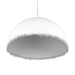 Подвесной светильник в форме купола белого цвета с ажурной бахромой Tactile Line варинант исполнения - 6 | Loft Concept в Екатеринбурге