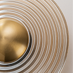 Бра с янтарным стеклянным диском и золотистыми акцентами Savio Glass Disc варинант исполнения - 5 | Loft Concept в Екатеринбурге