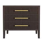 Тумба Primo  с тремя ящиками шпон темный орех варинант исполнения - 1 | Loft Concept в Екатеринбурге