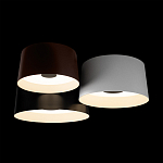 Потолочный светильник с 3-мя цилиндрическими абажурами черного белого и коричневого цвета Urban Dome варинант исполнения - 4 | Loft Concept в Екатеринбурге