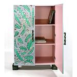 Премиальный Шкаф Defoliation двухстворчатый роспись зеленые листья  варинант исполнения - 3 | Loft Concept в Екатеринбурге