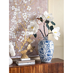 Ваза фарфоровая с узким горлышком и синими цветочными мотивами Independence варинант исполнения - 4 | Loft Concept в Екатеринбурге