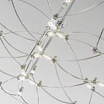 Люстра подвесная с тонкой металлической конструкцией цвета хром Quasar варинант исполнения - 5 | Loft Concept в Екатеринбурге