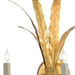 Бра с каркасом в виде пучка золотых перьев Bunch of Feathers варинант исполнения - 1 | Loft Concept в Екатеринбурге