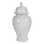 Ваза белая с крышкой однотонная Chinoiserie Ceramics варинант исполнения - 8 | Loft Concept в Екатеринбурге