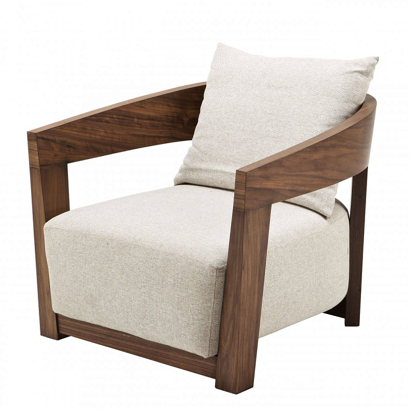 Кресло Eichholtz Chair Rubautelli Walnut Орех Молочный Кресло Eichholtz Chair Rubautelli Walnut Орех Молочный в Екатеринбурге | Loft Concept