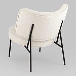 Мини-кресло District Lounge букле белый варинант исполнения - 3 | Loft Concept в Екатеринбурге