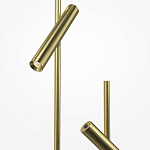 Напольный торшер светодионый золотой Lumen Duo варинант исполнения - 3 | Loft Concept в Екатеринбурге