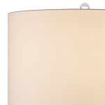 Настольная лампа стеклянная с тканевым абажуром Edges варинант исполнения - 2 | Loft Concept в Екатеринбурге