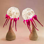 Торшер фуксия «Цветы из снов»  варинант исполнения - 3 | Loft Concept в Екатеринбурге