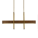 Люстра линейная прямоугольная Wooden Straight Shapes варинант исполнения - 2 | Loft Concept в Екатеринбурге