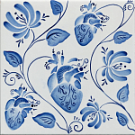Плитка с узором Сердце варинант исполнения - 2 | Loft Concept в Екатеринбурге