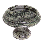 Фруктовница средняя из натурального камня Змеевик Шабровский Natural Stone Fruit Bowls варинант исполнения - 2 | Loft Concept в Екатеринбурге