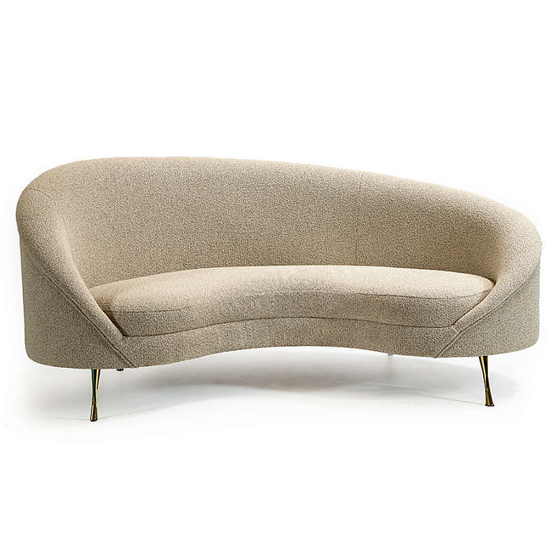 Диван двухместный Paulet Small Sofa Золотой Молочный в Екатеринбурге | Loft Concept 