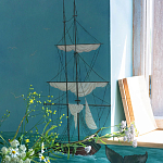 Обои ручная роспись Nantucket Crossing Brandt colourway on scenic paper варинант исполнения - 5 | Loft Concept в Екатеринбурге