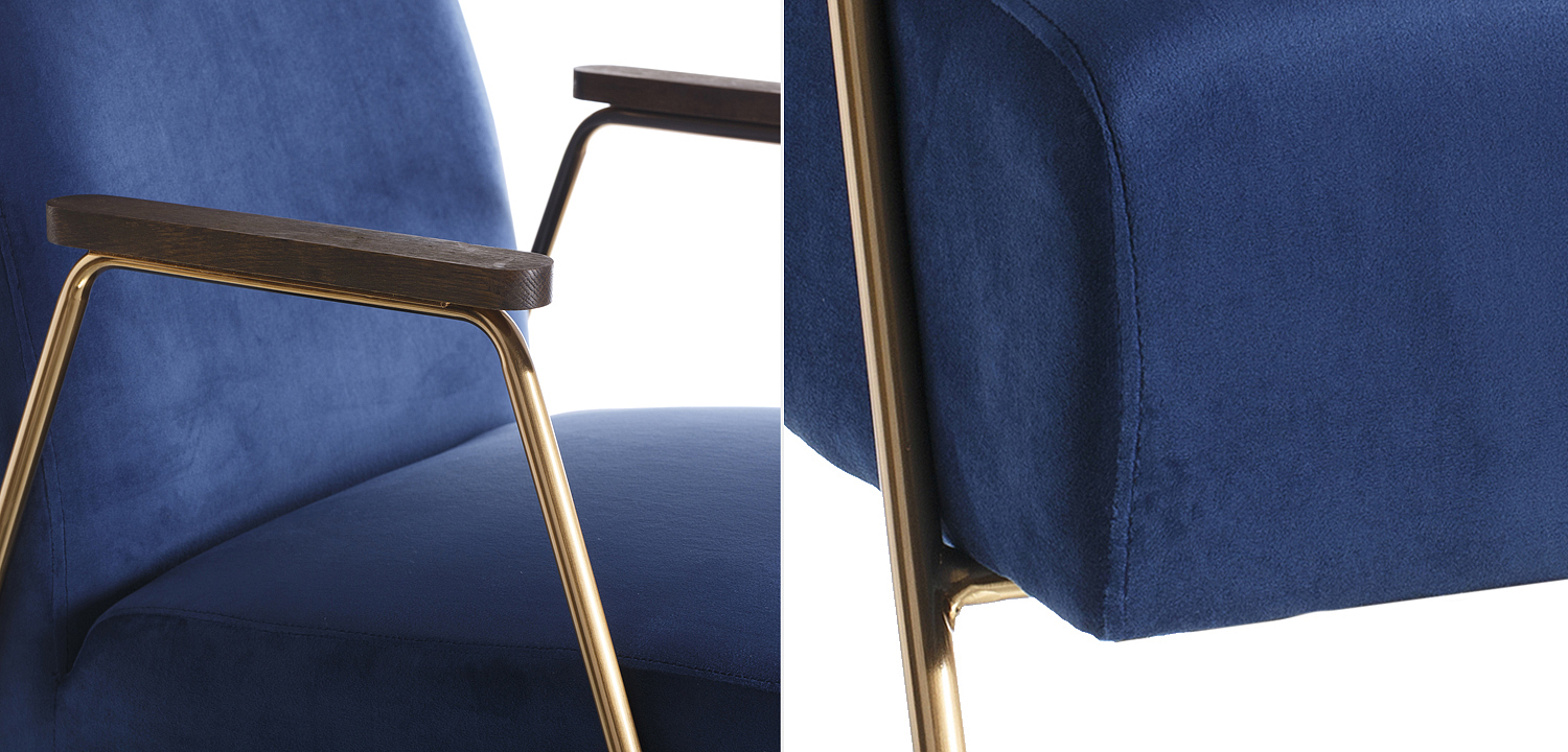 Кресло Domitila Armchair blue Кресло Domitila Armchair blue - Loft-Concept в Екатеринбурге