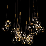 Подвесной светильник Crystal Cascade Gold варинант исполнения - 1 | Loft Concept в Екатеринбурге