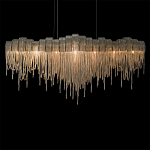 Люстра подвесная с металлическими дугами и длинными цепочками 115 см Atlantis Chain варинант исполнения - 16 | Loft Concept в Екатеринбурге