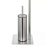 Держатель для туалетной бумаги с ершиком Chrome Bathroom Accessory варинант исполнения - 4 | Loft Concept в Екатеринбурге