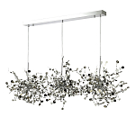 Люстра подвесная из трех частей с металлическими круглыми элементами Terzani Argent варинант исполнения - 6 | Loft Concept в Екатеринбурге