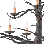 Люстра черная в виде ствола дерева Branched Tree варинант исполнения - 1 | Loft Concept в Екатеринбурге