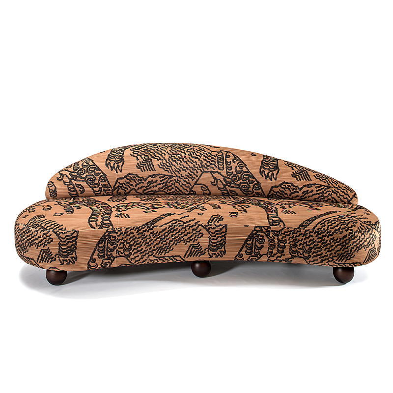 Дизайнерский Диван Wakonda Оранжевый Коричневый в Екатеринбурге | Loft Concept 