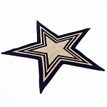 Дизайнерский ковер в виде звезды Poltronova Tappeto Stellina  Navy Blue Grey Rug варинант исполнения - 2 | Loft Concept в Екатеринбурге